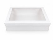 Cutie Cadou Carton Alba Cu Fereastra Acetofan 30x40x10cm 12/Set