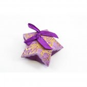 Cutie Cadou Pentru Marturii Carton Stea Mov 50/set