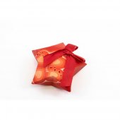 Cutie Cadou Pentru Marturii Carton Stea Rosu 50/set