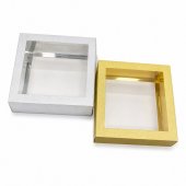 Cutie Cadou Carton Sclipici Cu Fereastra Acetofan 25X25X10cm 12/Set