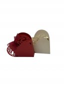 Cutie Din Carton In Forma De Inima 50/Set