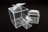 Cutii Acetofan Transparente Cu Fluture 7x7x6.5 cm 50/Set