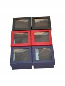 Cutii Bijuterii Cu Pernuta Carton Si Fereastra 6/set 8,5x9cm