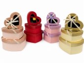Cutii Cadou Inima Cu Fereastra Carton 3/set