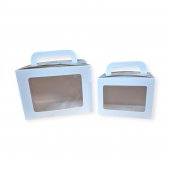 Cutii Carton Cu Fereastra Dreptunghiulare 12/Set Mica