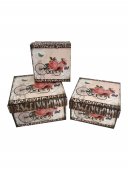 Cutii Carton Patrate 3/Set Model 003