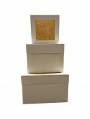Cutii Din Carton Cu Fereastra Pentru Tort 12/Set 21x21x20 cm