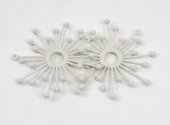 Decoratiune Brad Fulg 2/set Alb