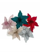 Decoratiune Craciun Crenguta Floarea Craciunului Petale Ascutite 12/Set