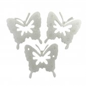 Decoratiune Craciun Fluturi Plastic 3/Set