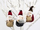 Decoratiune Craciun Mos Sac 6/set 15cm