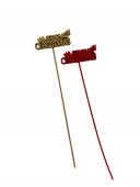 Decoratiune Craciun Scris Merry Christmas Cu Bat 12/Set
