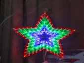 Decoratiune LED stea, multicolor