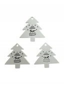Decoratiuni Craciun Bradut Din Lemn 10/Set
