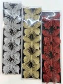 Fluture decorativ cu clips si sclipici