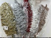 Frunza decorativa cu sclipici 10 fire