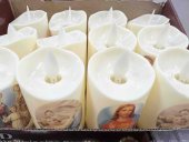 Lumanare cu imagini religioase 5x7 cm 12/set