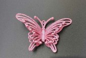 Ornament de Craciun din plastic fluture 12/set
