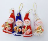 Ornament Mos Craciun mic 12/set