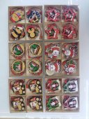 Set ornamente din lemn de Craciun in cutie 12/set