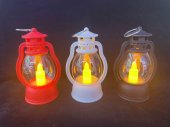 Felinar mini cu lumanare LED, cu baterii 12/set