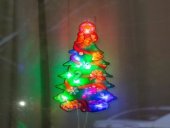 Figurina luminoasa brad, multicolor
