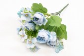 Flori Artificial Buchet Bujori Cu Flori Bleo 2/Set