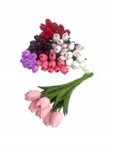 Flori Artificiale Buchet 10 Lalele Din Silicon Legate