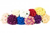 Flori Artificiale Buchet 10 Trandafiri Legati Albastru