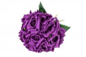 Flori Artificiale Buchet 10 Trandafiri Legati Mov