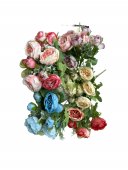 Flori Artificiale Buchet Bujor Scarliont 2/set