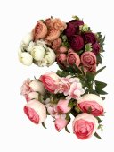 Flori Artificiale Buchet Bujori Cu Violete