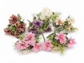 Flori Artificiale Buchet Crizanteme cu Flori Suculente 2/set