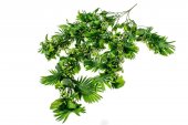 Flori Artificiale Buchet Cu Amestec De Frunze De Palmier,Bobite Si Alte Frunze