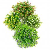 Flori Artificiale Buchet Frunze Cu Bobite 10 Fire Legate