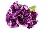 Flori Artificiale Buchet Hortensie 5 Flori Lila Cu Mov
