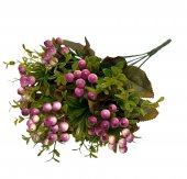 Flori Artificiale Buchet Scoruse Lucioase Lila