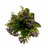 Flori Artificiale Buchet Scoruse Lucioase Mov