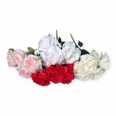 Flori Artificiale Buchet Simplu Din 7 Trandafiri
