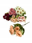 Flori Artificiale Buchet Trandafiri Semi infloriti