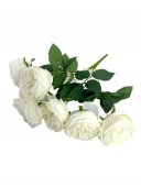 Flori Artificiale Buchet Trandafir Englezesc Crem