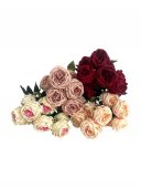 Flori Artificiale Buchet Trandafir Englezesc Cu 9 Flori