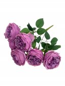 Flori Artificiale Buchet Trandafir Englezesc Lila