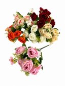 Flori Artificiale Buchet Trandafirasi Infloriti