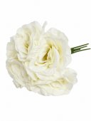 Flori Artificiale Buchet Trandafiri 6 In Legatura Alb