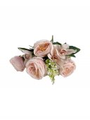 Flori Artificiale Buchet Trandafiri Englezesti Si Orhidee Roz