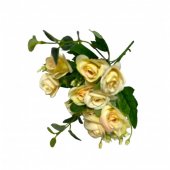 Flori Artificiale Buchet Trandafiri Galben Pal 2/set