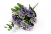 Flori Artificiale Buchet Trandafiri Mov Pal 2/set