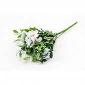 Flori Artificiale Bujor cu Feriga Bleo 2/set
