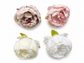 Flori Artificiale Capete Bujori Cu Margelute 9.5cm 20/set